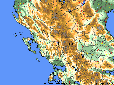 Detailed map of Ioannina (may take a few seconds).