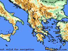 Mid-range map of Ioannina